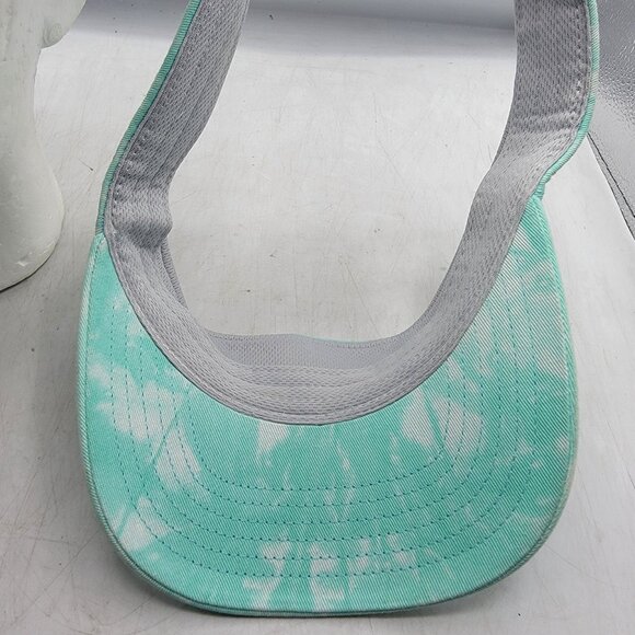 PGA Tour Turquoise Tie Dye Golf Visor Adjustable Outdoors Summer Casual Comfort - Picture 7 of 8